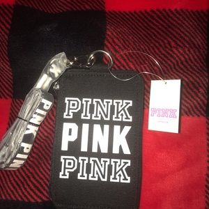 Brand new VS PINK ID HOLDER WITH LANYARD